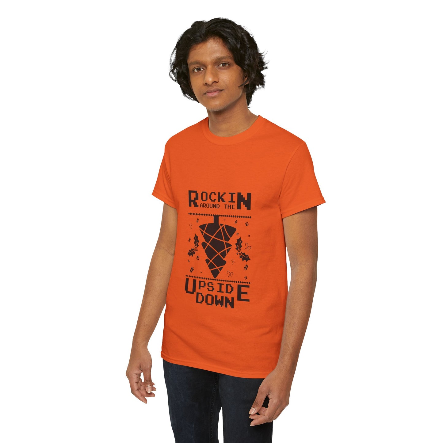 T-Shirt — "Rockin’ Around the Upside Down" Stranger Things Inspired Graphic Tee