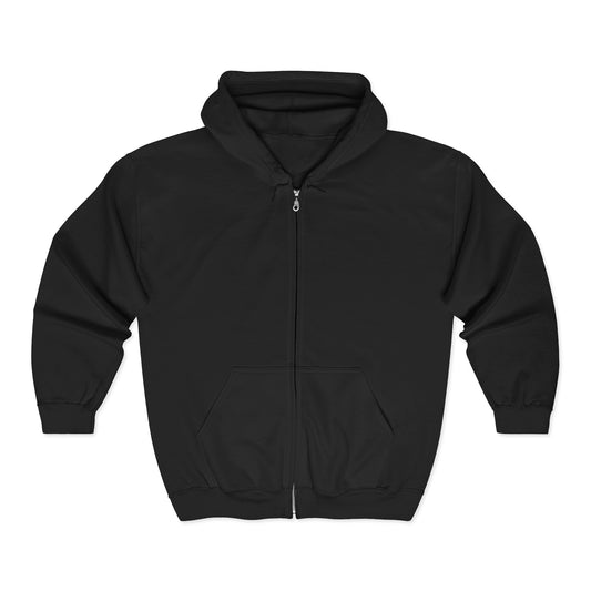 Zip Hoodie — Colorful Food Heart Graphic Full-Zip Hoodie