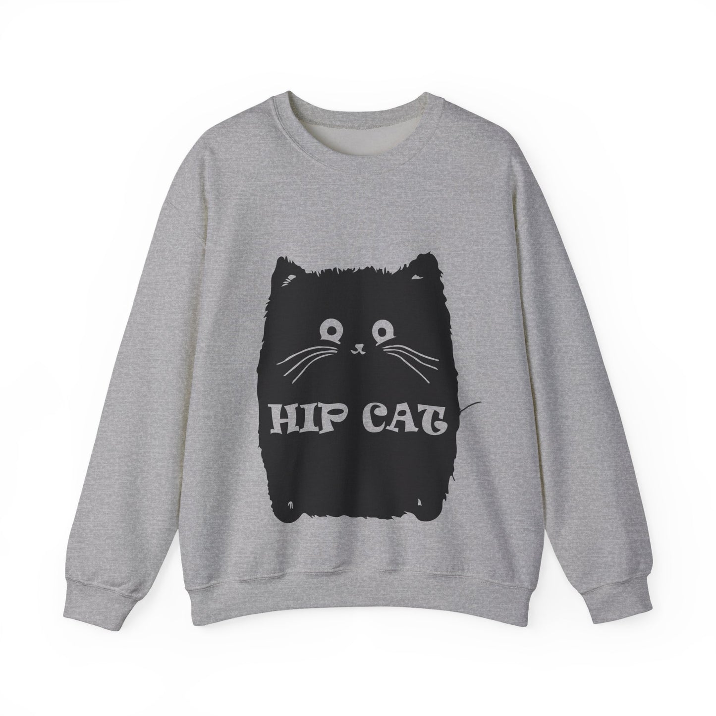 Hip Cat Unisex Sweatshirt - Cute Cat Lover Gift