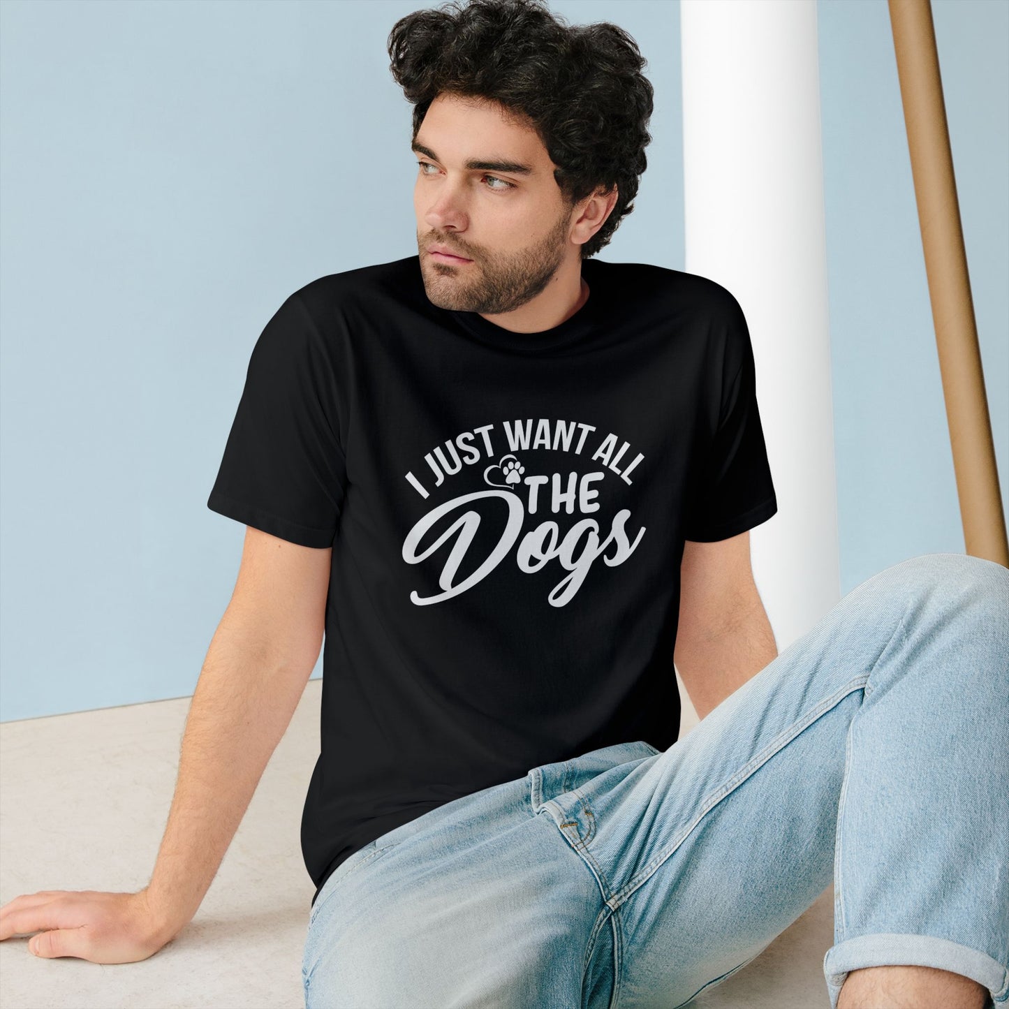 Dog Lovers Organic T-Shirt - I Just Want All The Dogs