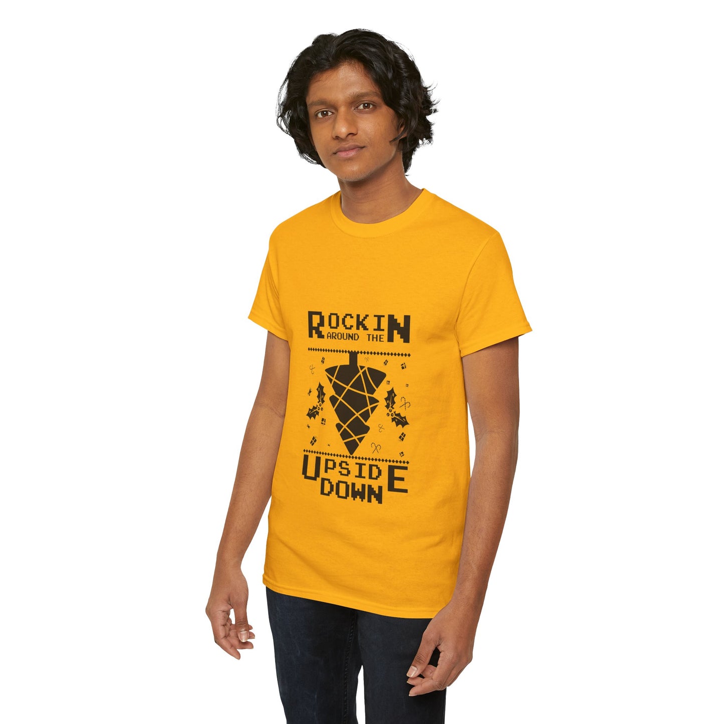 T-Shirt — "Rockin’ Around the Upside Down" Stranger Things Inspired Graphic Tee