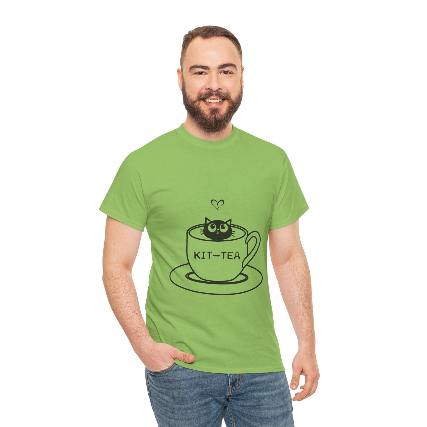 Kit-Tea Cat Tee — Cute Cat in a Teacup Graphic T-Shirt