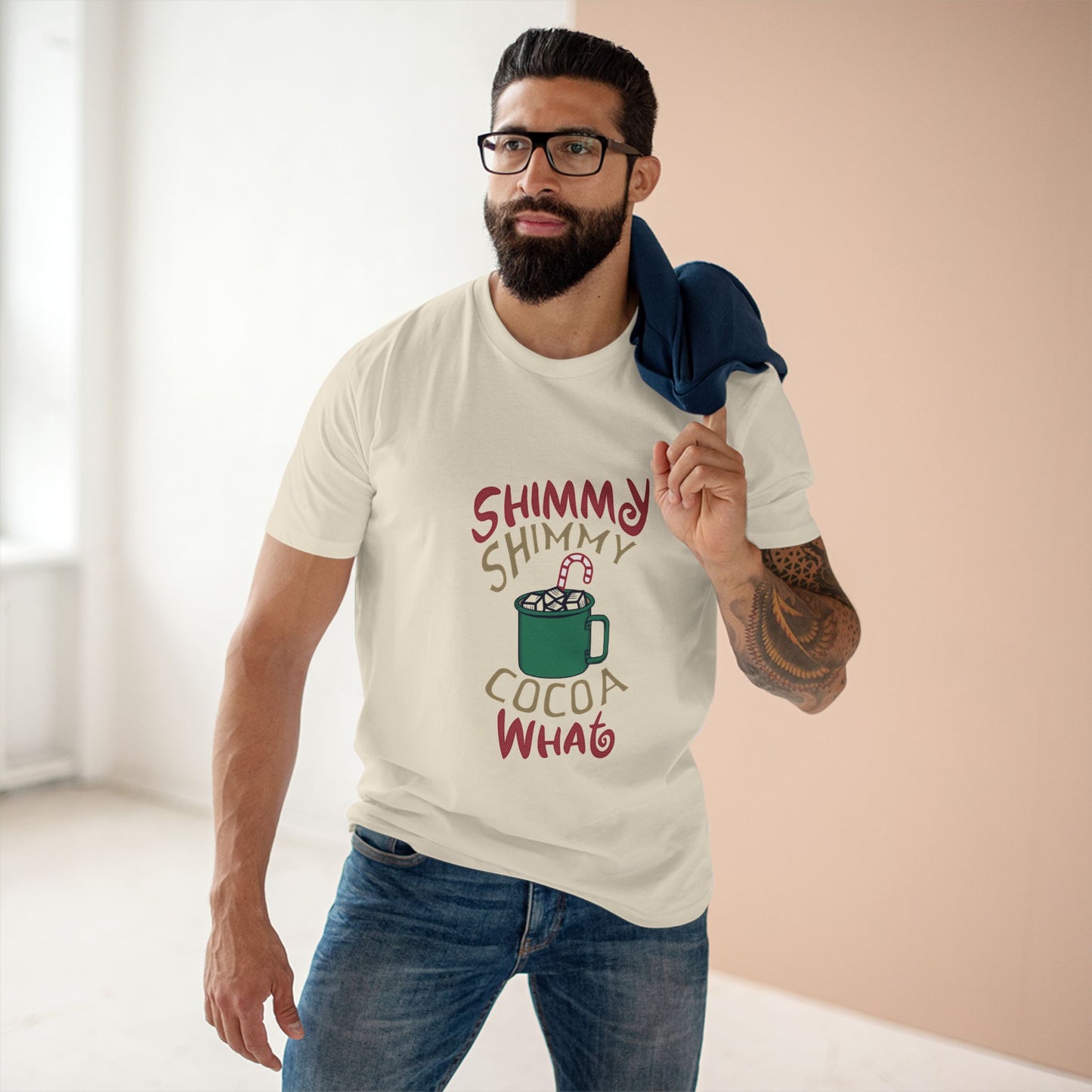 Shimmy Shimmy Cocoa What T‑Shirt — Funny Holiday Hot Cocoa Graphic Tee