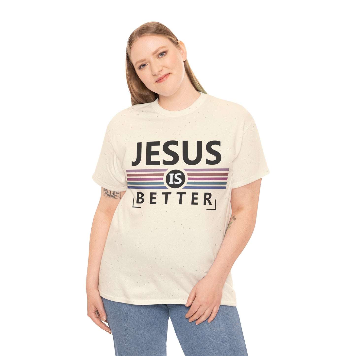 Jesus Is Better Unisex Heavy Cotton Tee - Faith-Based Apparel