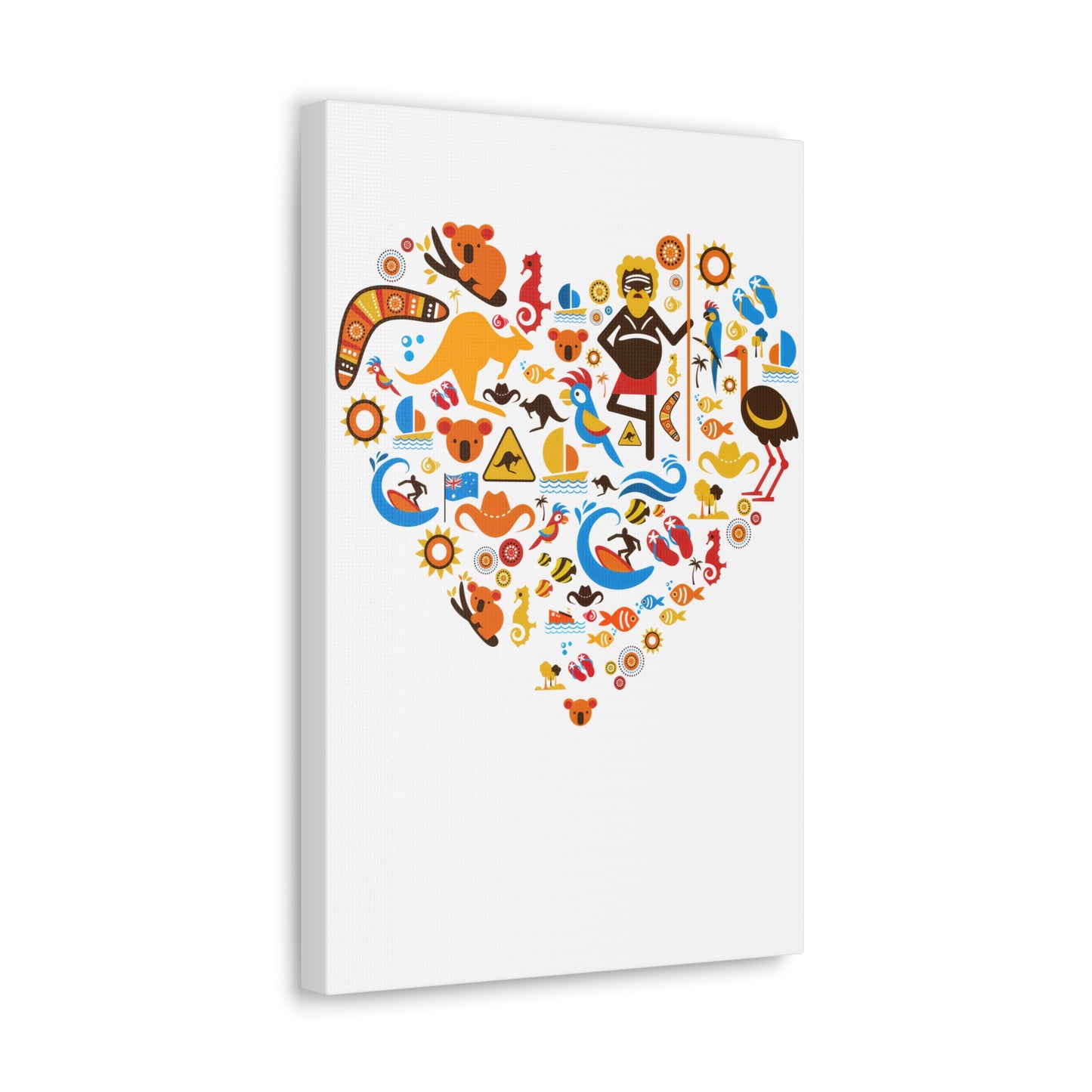 Heart Art Canvas Print - Australian Landscape Decor
