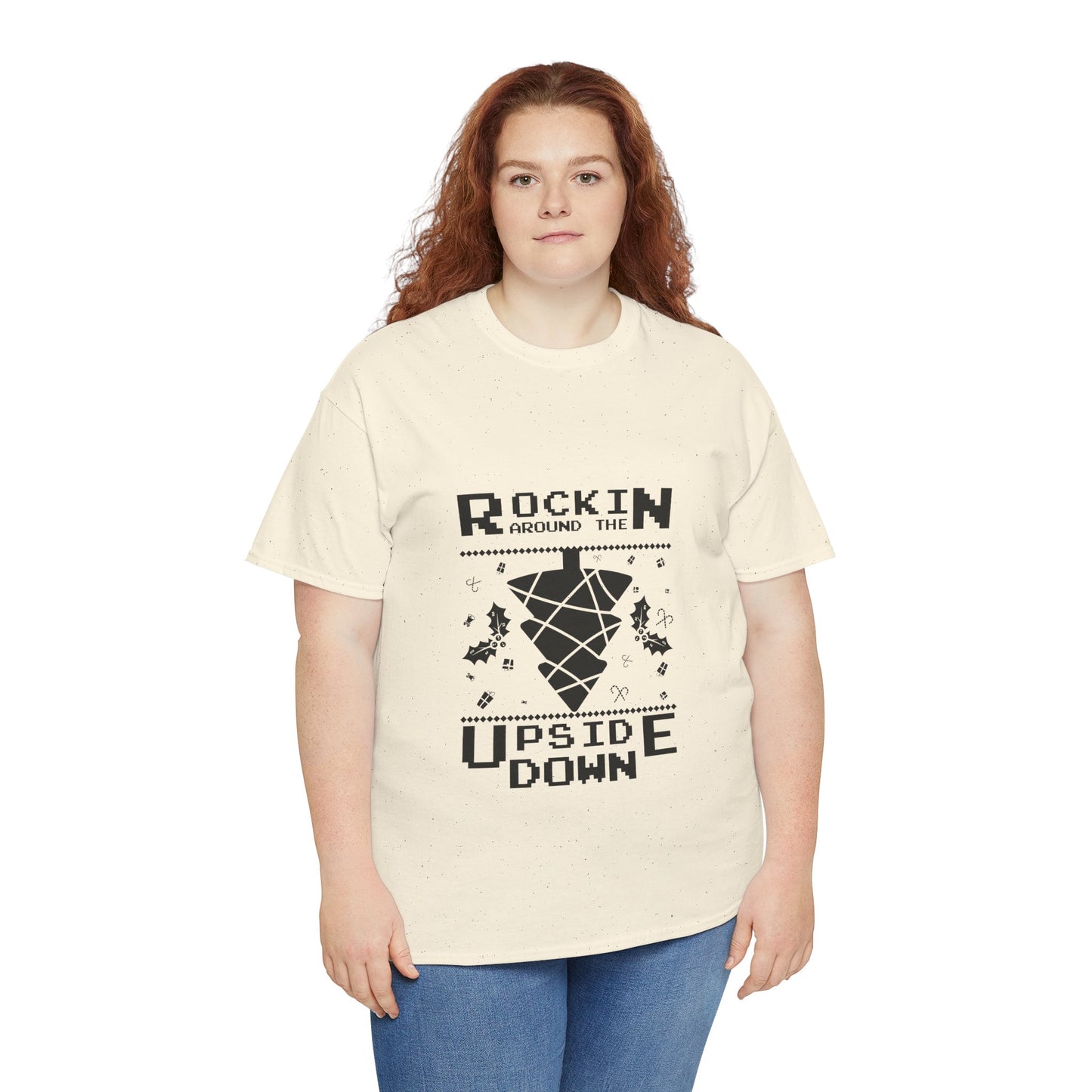 T-Shirt — "Rockin’ Around the Upside Down" Stranger Things Inspired Graphic Tee