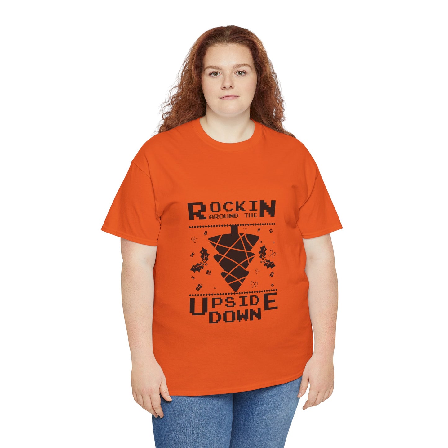 T-Shirt — "Rockin’ Around the Upside Down" Stranger Things Inspired Graphic Tee