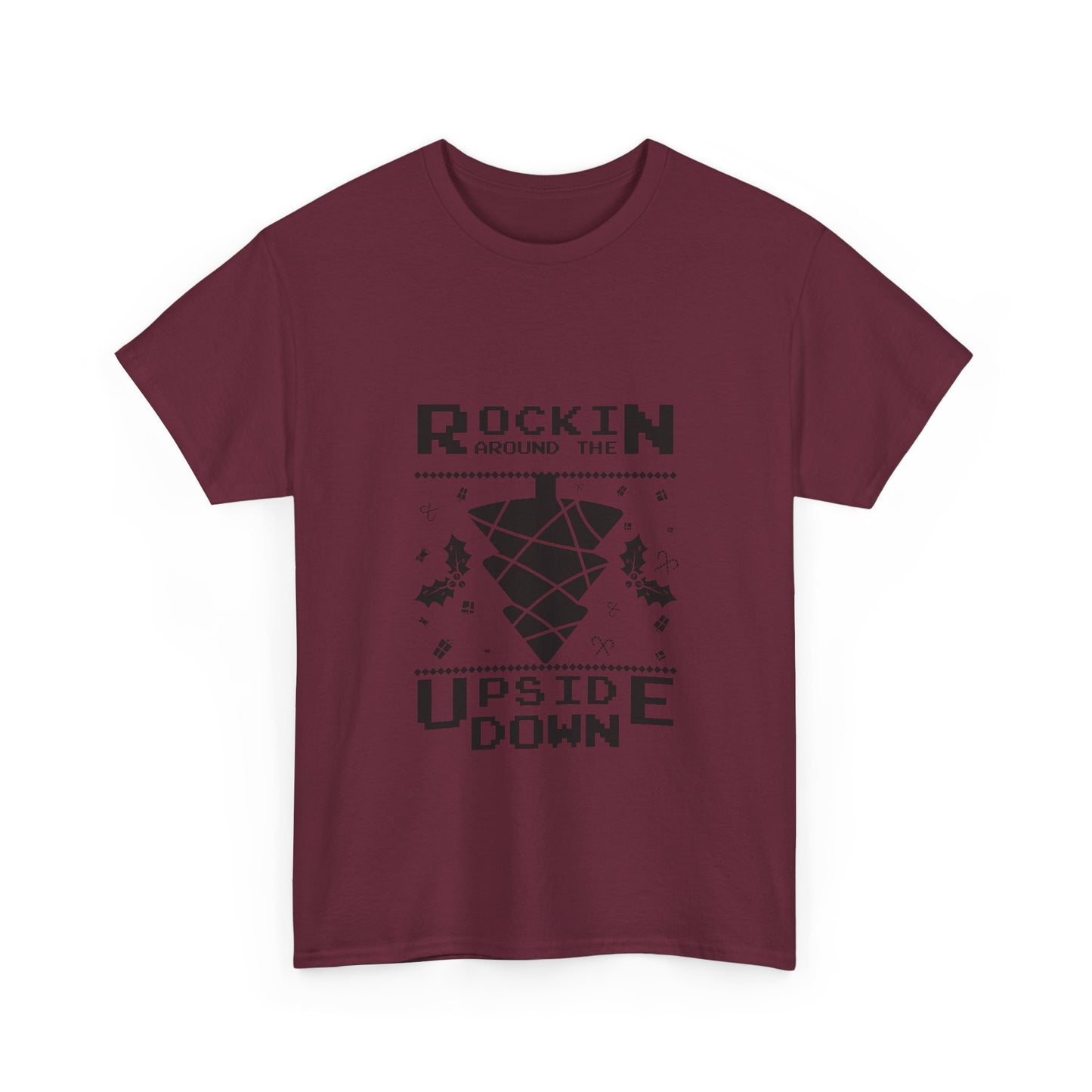 T-Shirt — "Rockin’ Around the Upside Down" Stranger Things Inspired Graphic Tee