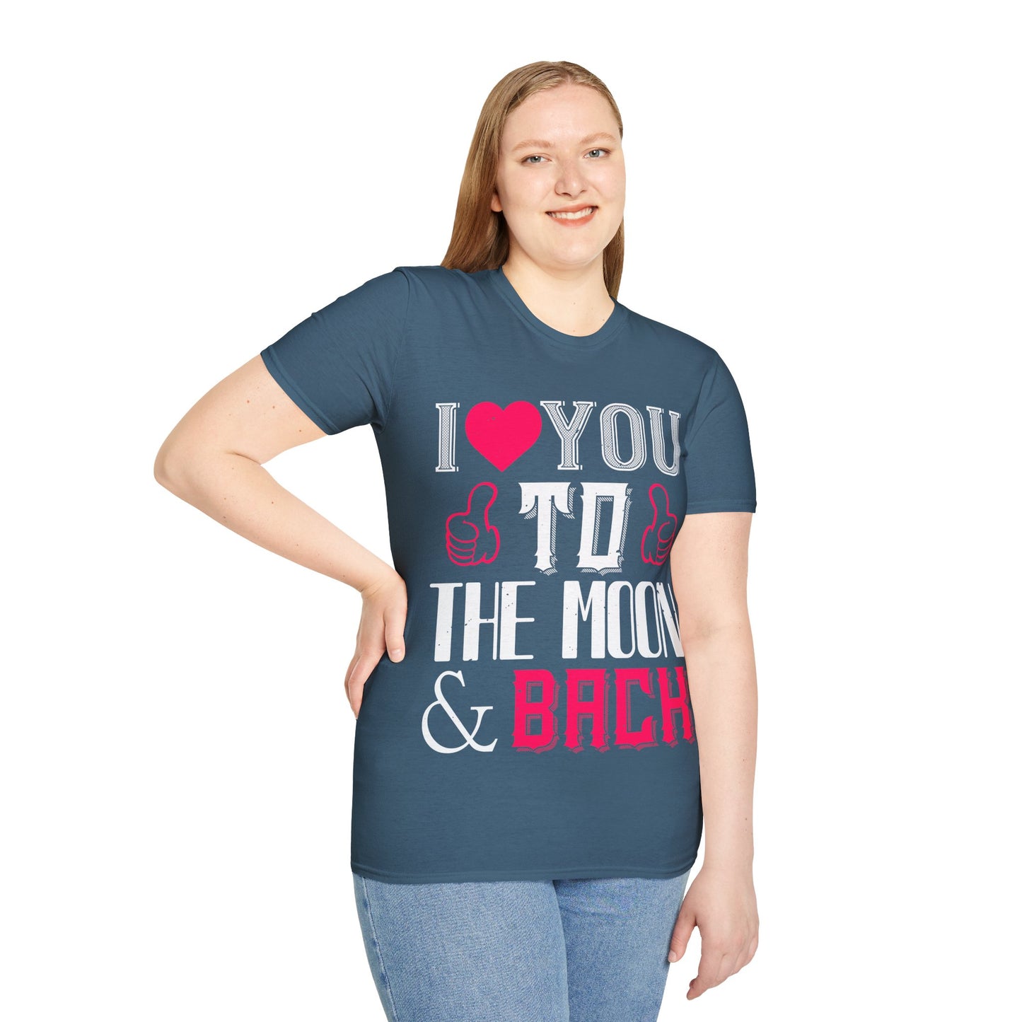 I  You To The Moon & Back T-Shirt — Romantic Couple Valentine Tee