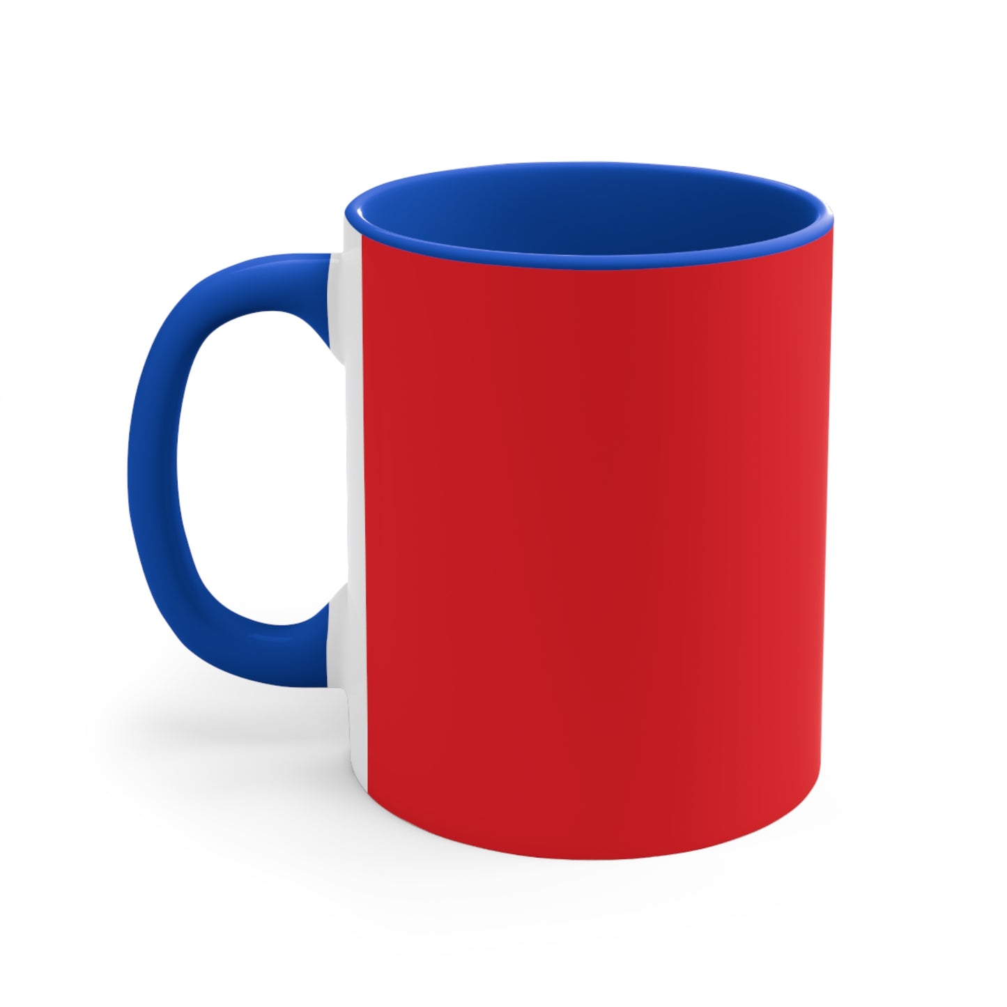 Enjoy the Sunshine Red Accent Mug — 11 oz Ceramic Coffee Cup