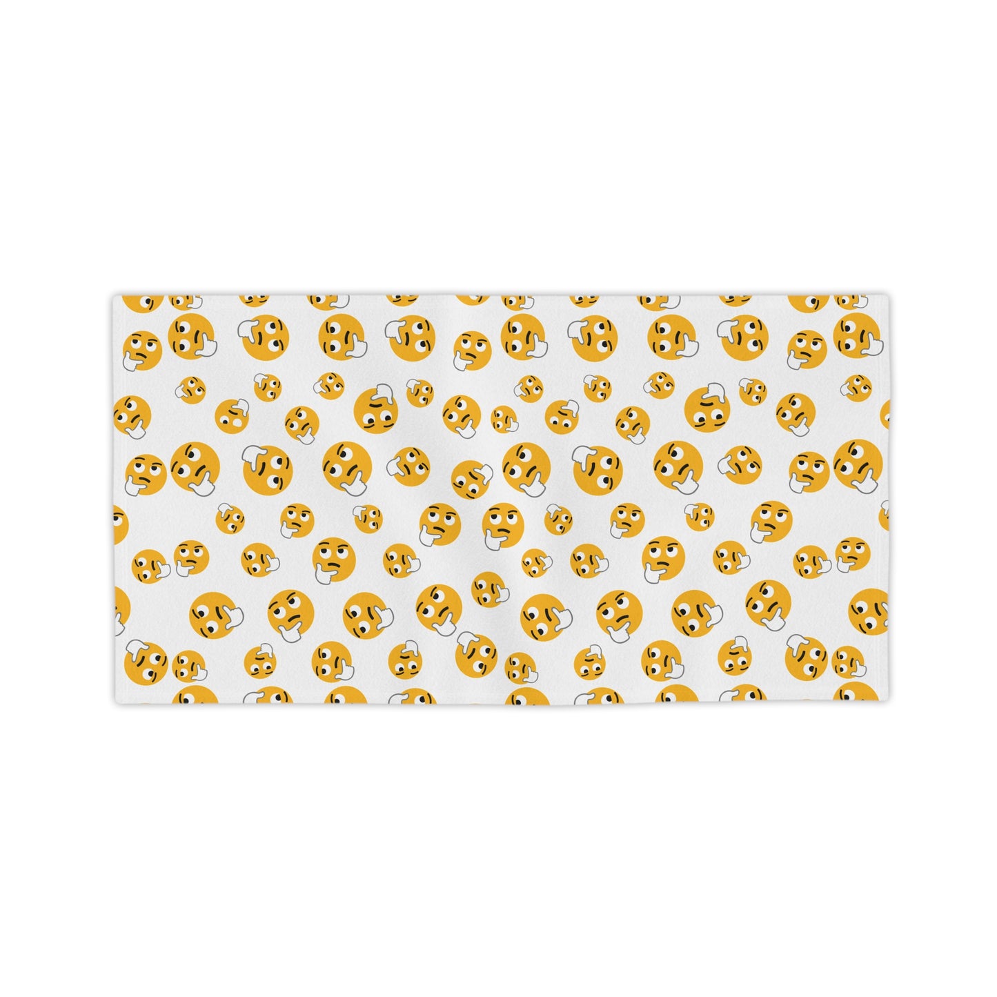 Emoji Face Beach Towel — Fun Smiley Pattern Summer Towel