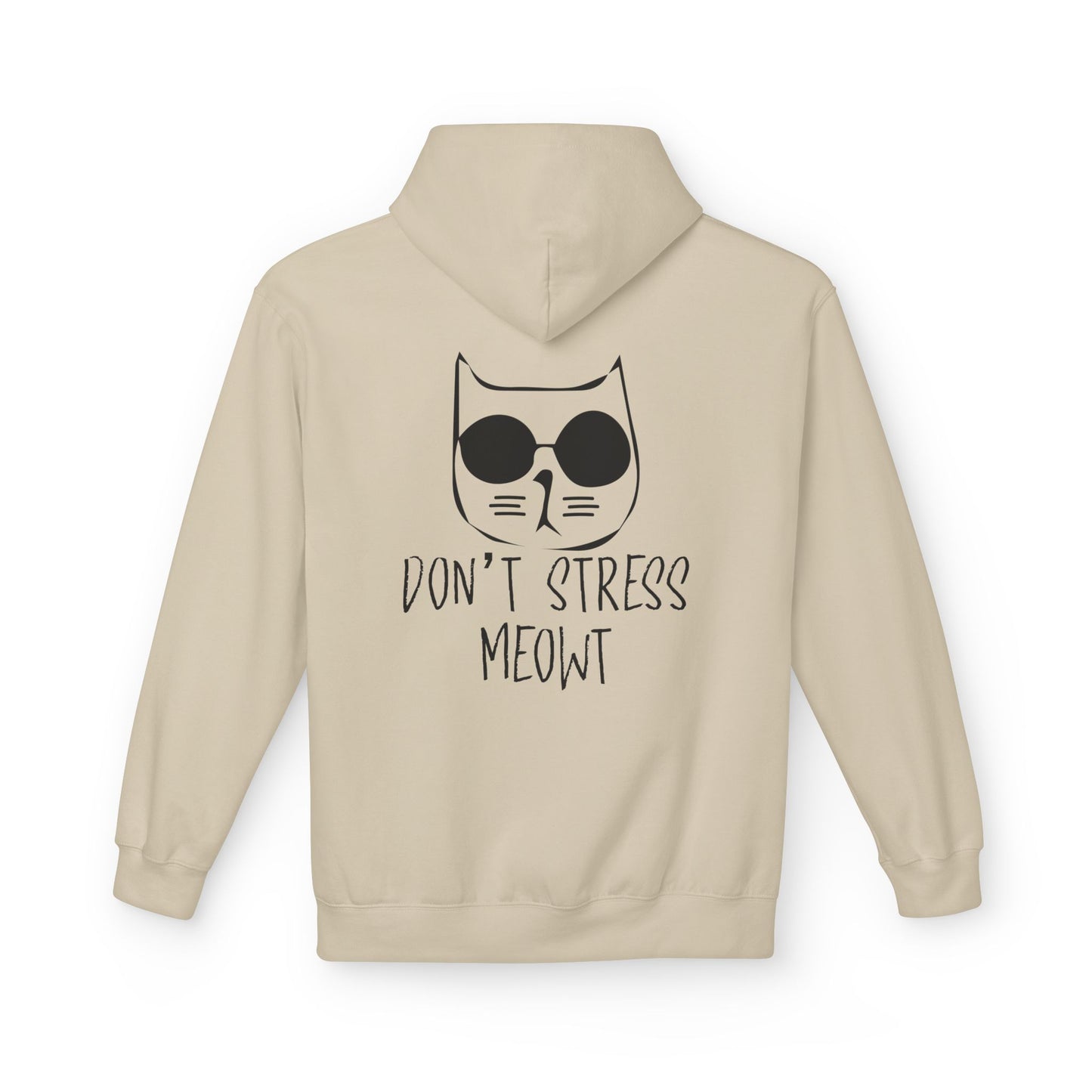 Cool Cat Vibes Hoodie - Cozy Fleece Pullover