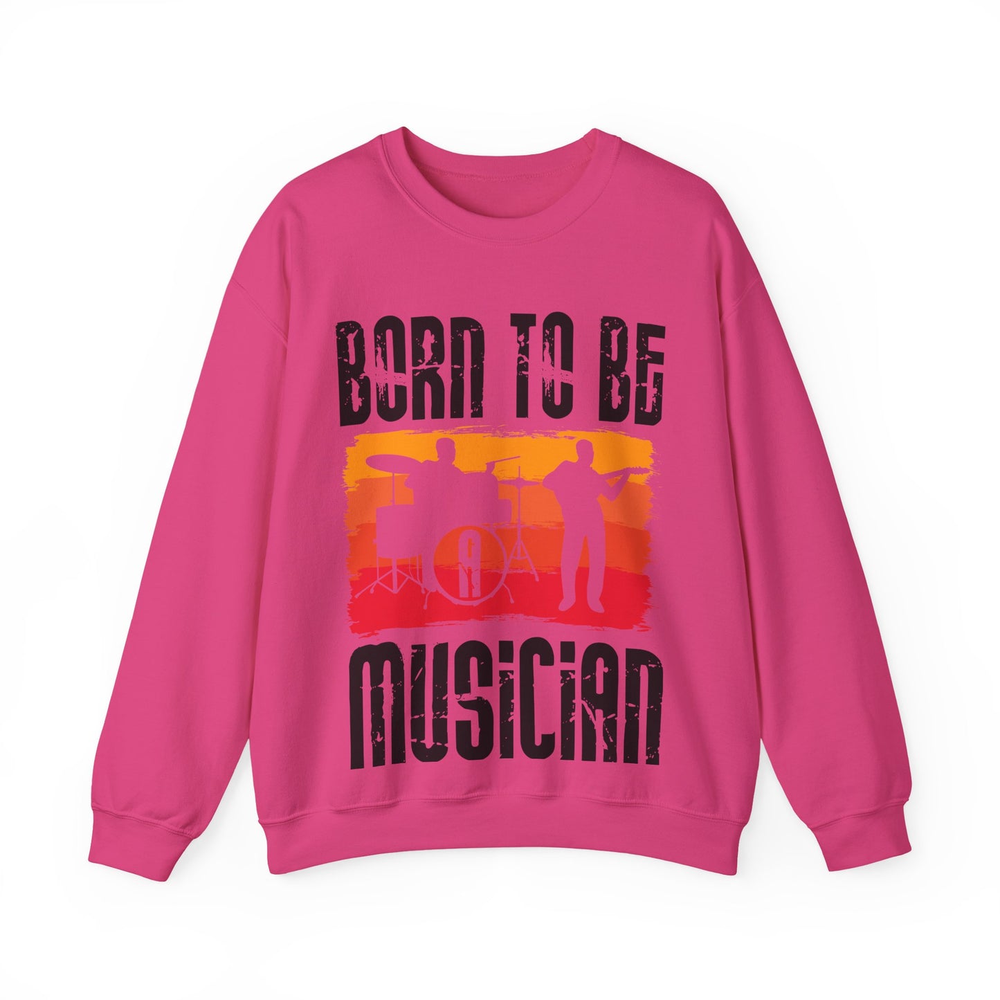 Musician Sweatshirt - "Born To Be Musician" Vintage Band Crewneck