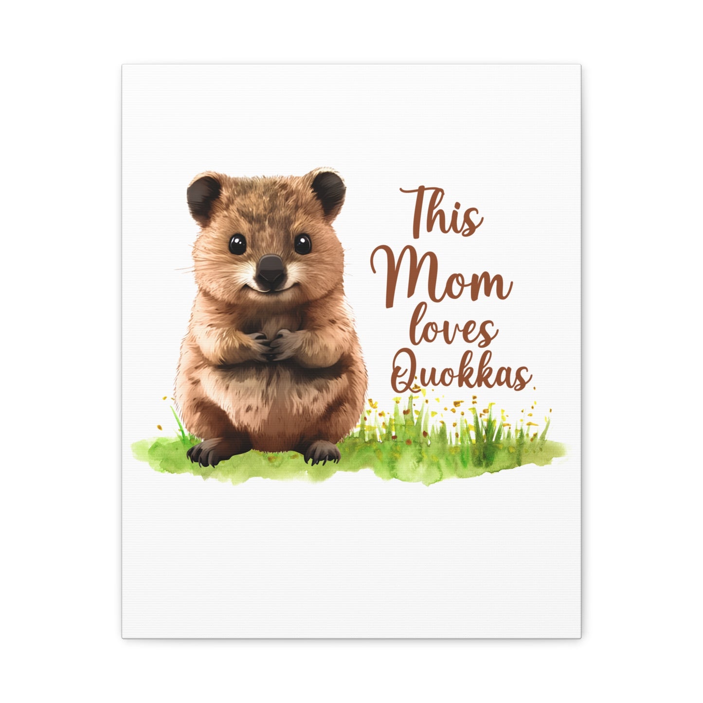 Quokka Canvas Art Print - Cute Animal Wall Decor