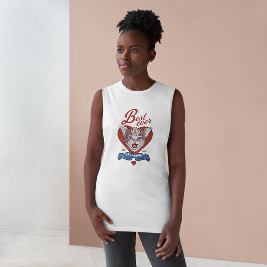 Unisex Cat Lover Tank Top - Best Ever Cat Mama, Pet Lover Apparel
