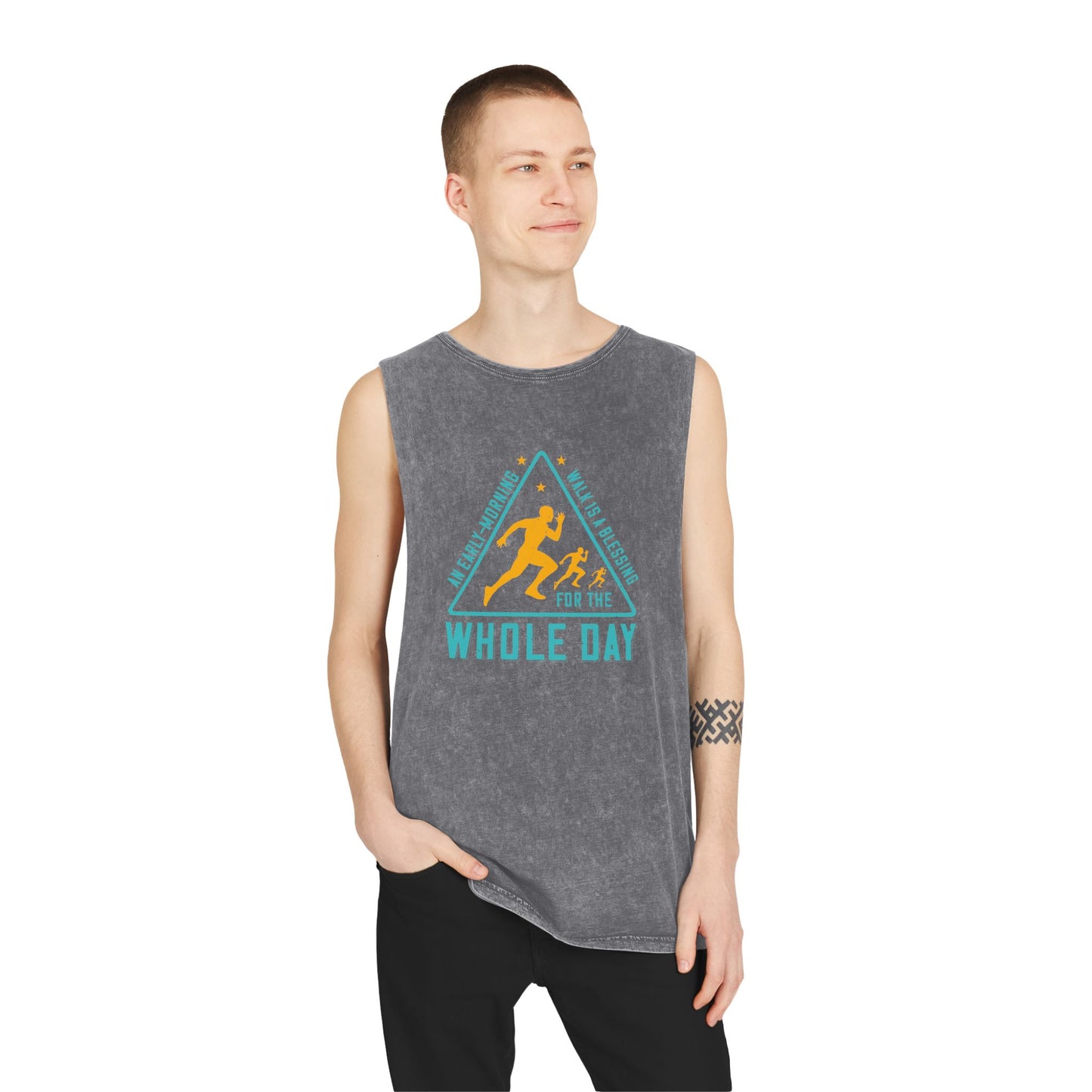 Unisex Stonewash Tank Top - Perfect for Active Days