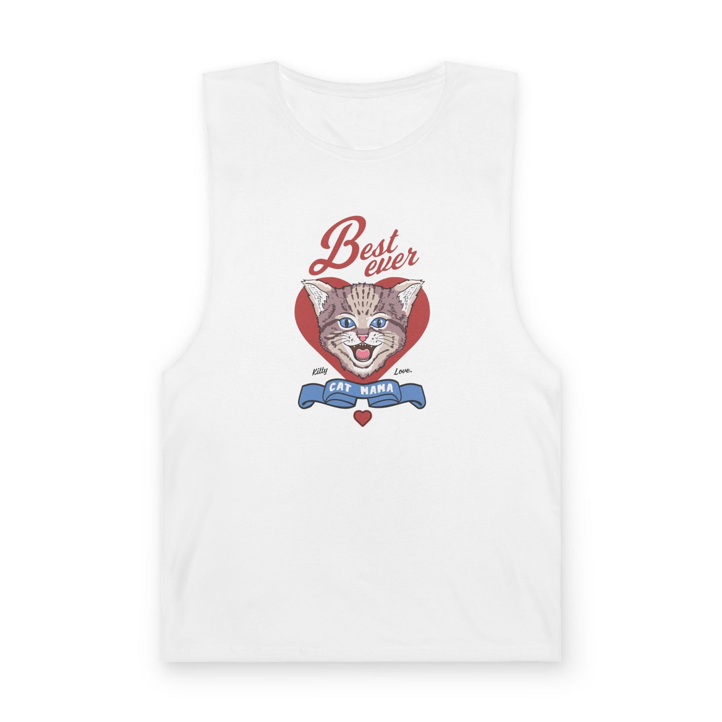 Unisex Cat Lover Tank Top - Best Ever Cat Mama, Pet Lover Apparel