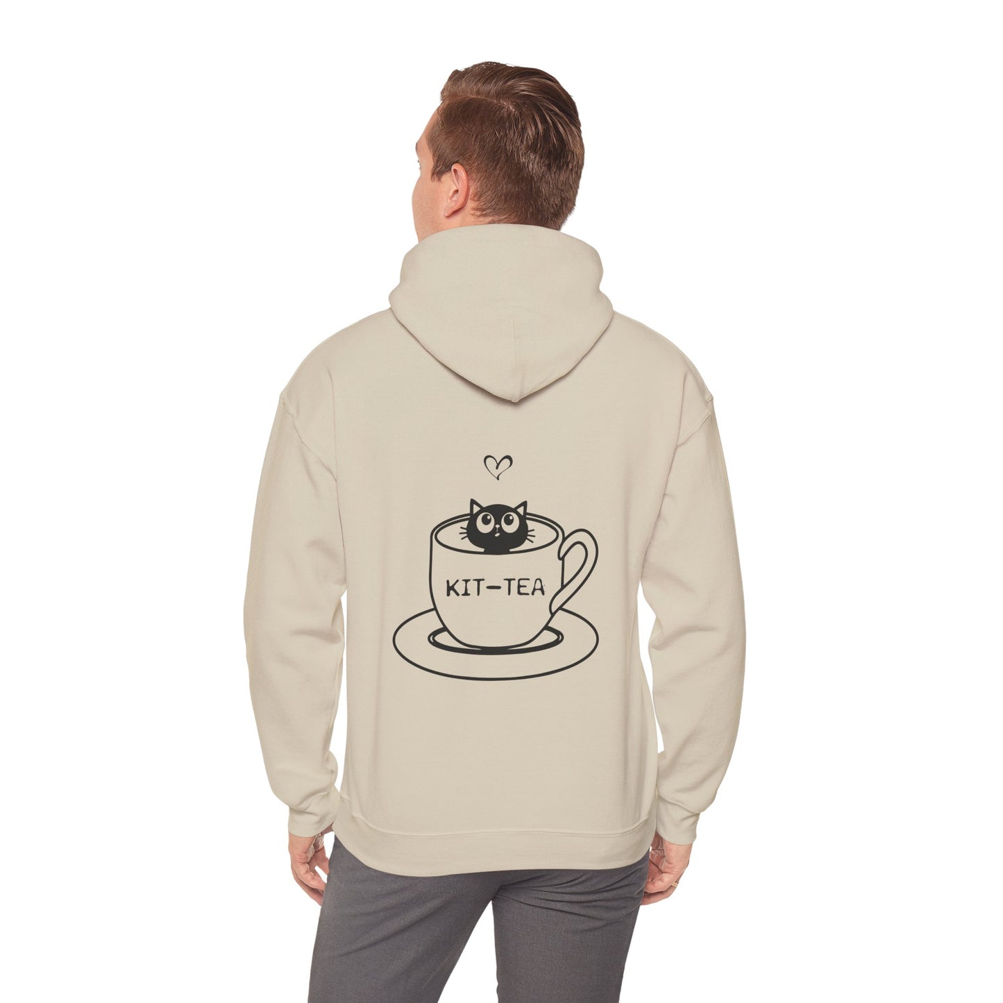 Kit-Tea Cat Hoodie — Cute Cat in Teacup Graphic Sweatshirt