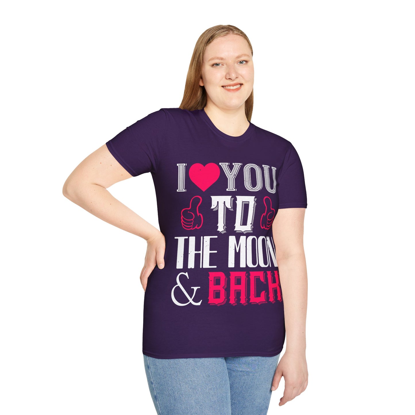 I  You To The Moon & Back T-Shirt — Romantic Couple Valentine Tee