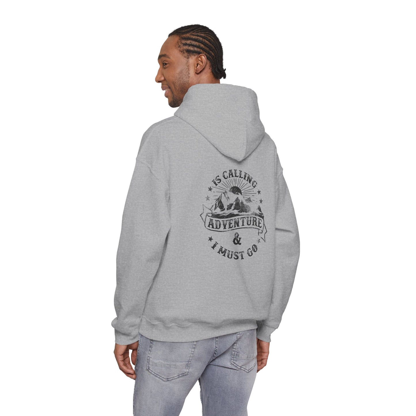 Adventure Awaits Unisex Hooded Sweatshirt for Outdoor Lovers