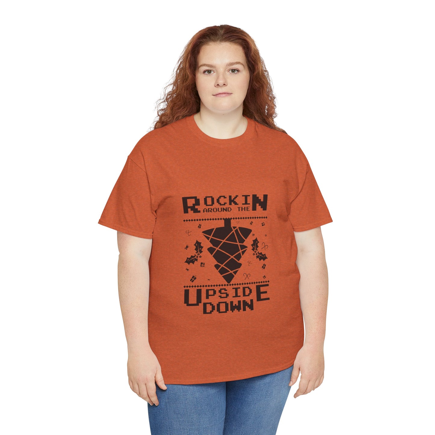 T-Shirt — "Rockin’ Around the Upside Down" Stranger Things Inspired Graphic Tee