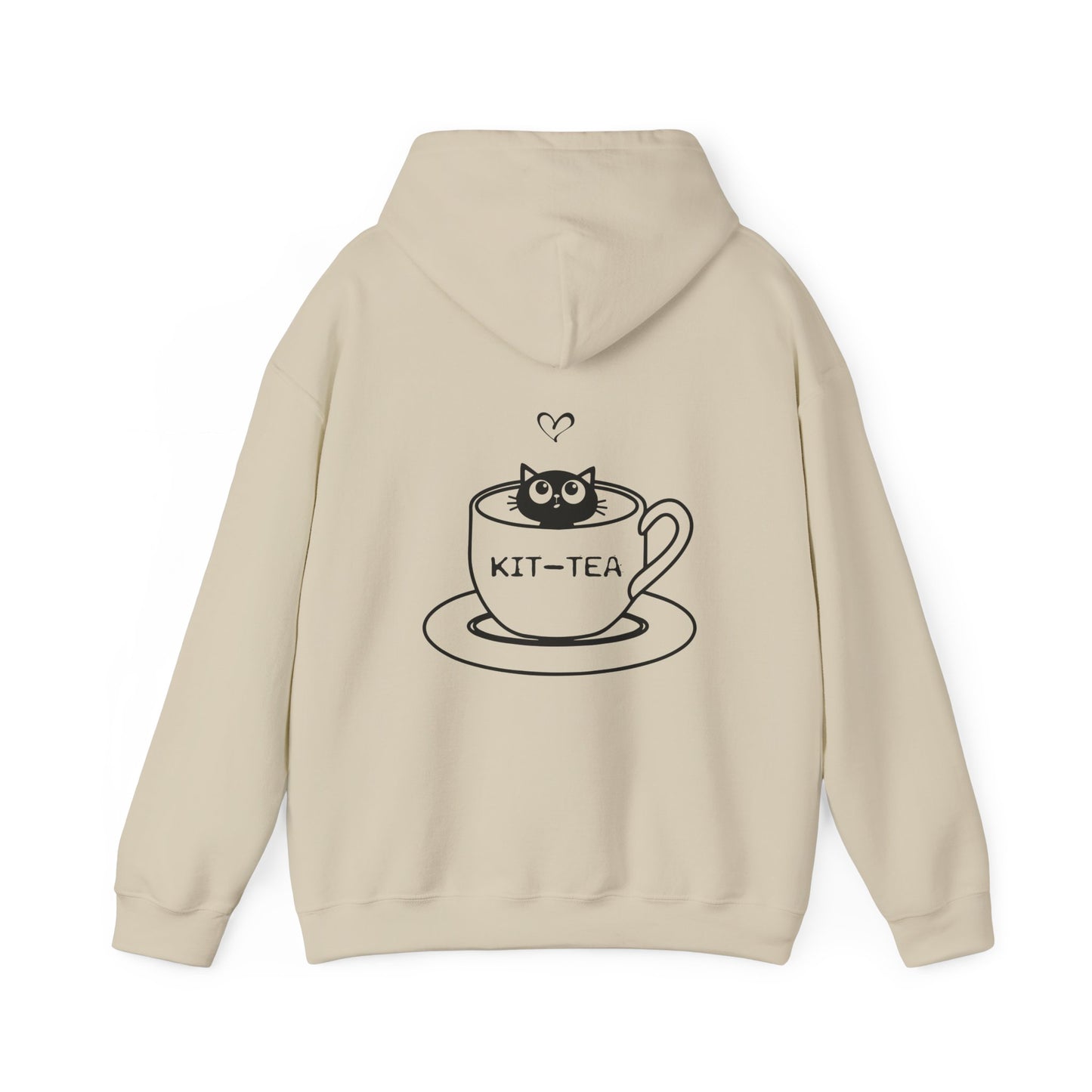 Kit-Tea Cat Hoodie — Cute Cat in Teacup Graphic Sweatshirt