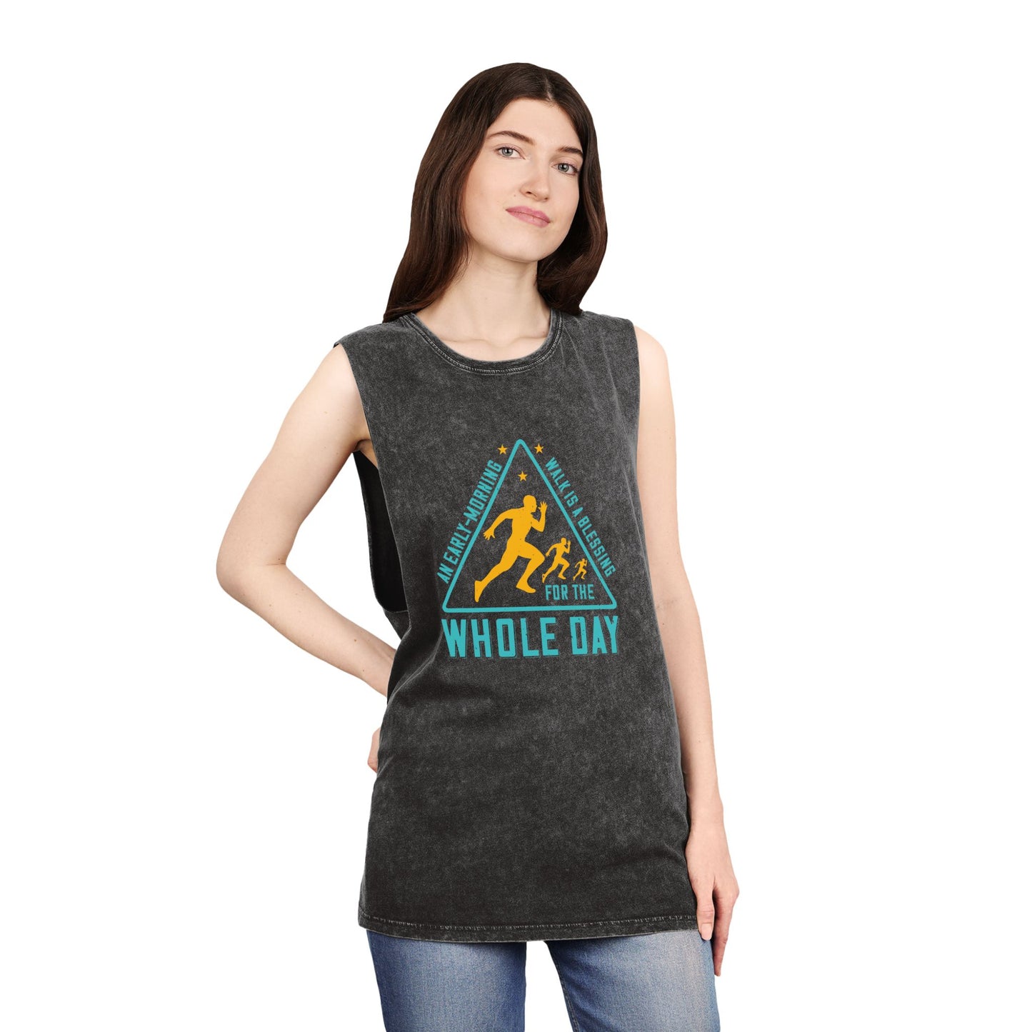 Unisex Stonewash Tank Top - Perfect for Active Days