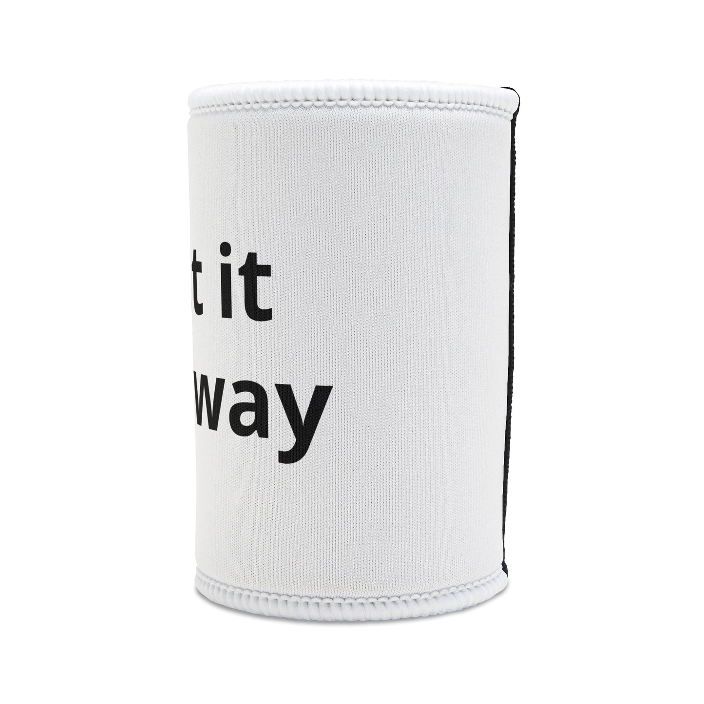 Stubby Cooler Can Koozie – Customizable White Neoprene Drink Sleeve