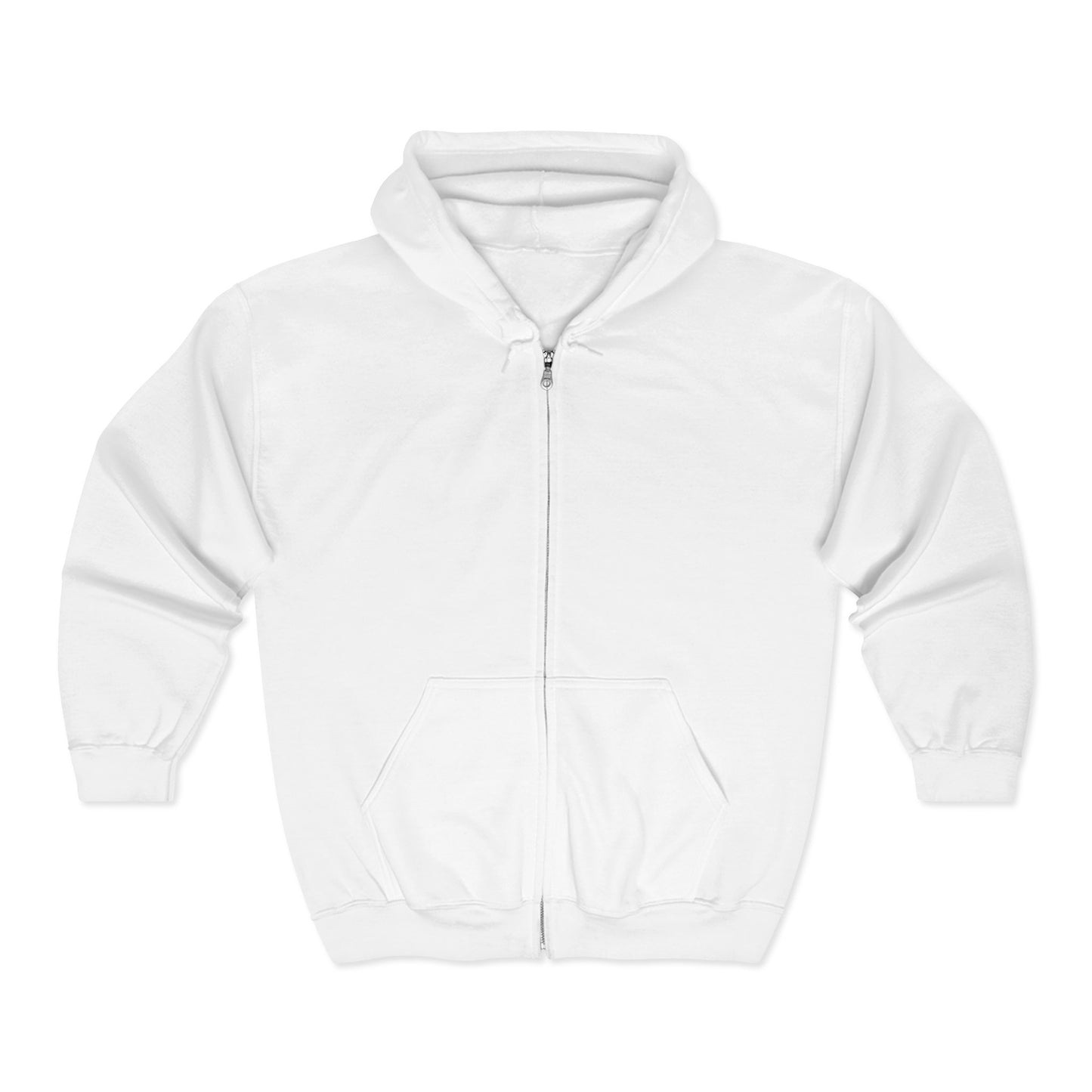 Zip Hoodie — Colorful Food Heart Graphic Full-Zip Hoodie