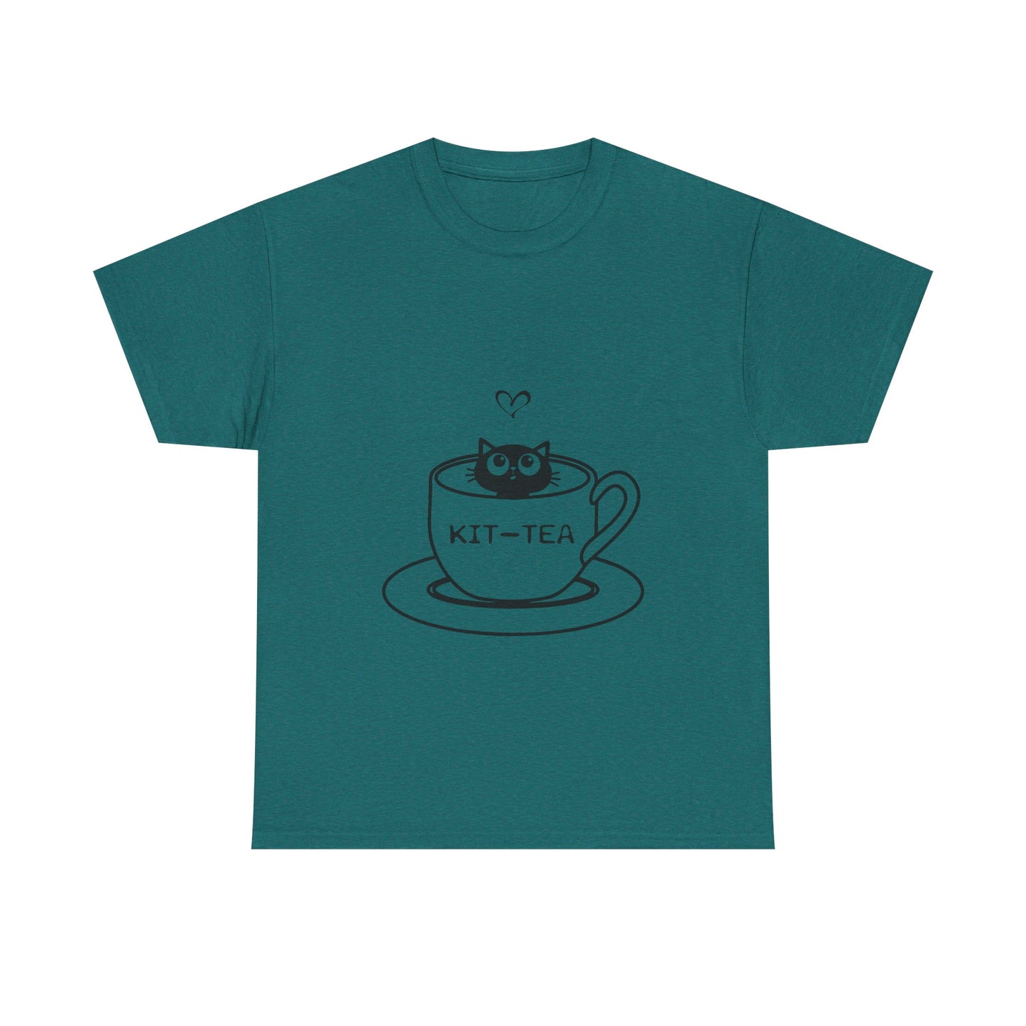 Kit-Tea Cat Tee — Cute Cat in a Teacup Graphic T-Shirt