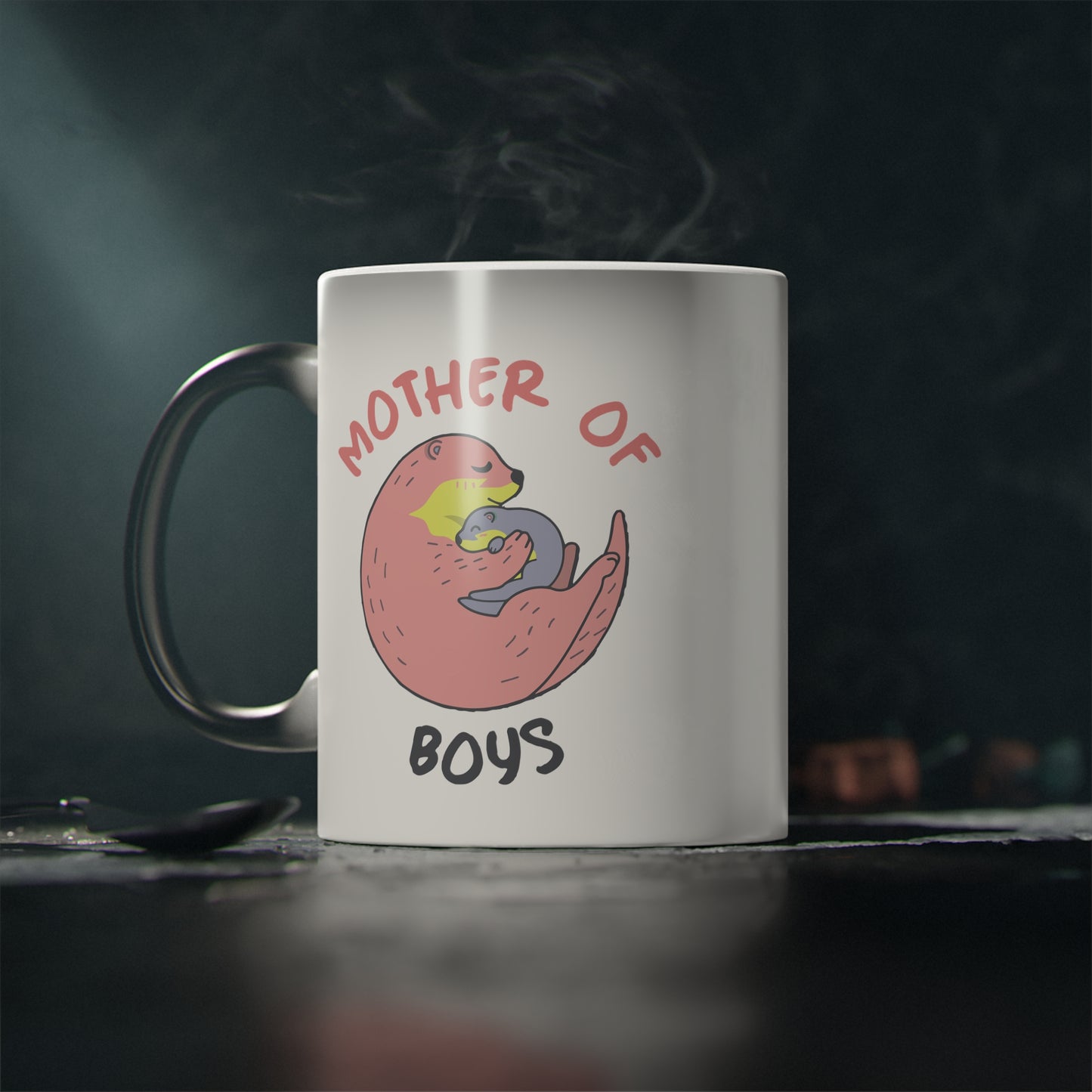 Magic Mug — Cute Pink Donut ‘Mornings Are Better With Sprinkles’ Color-Changing Coffee Mug