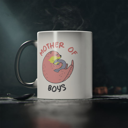 Magic Mug — Cute Pink Donut ‘Mornings Are Better With Sprinkles’ Color-Changing Coffee Mug