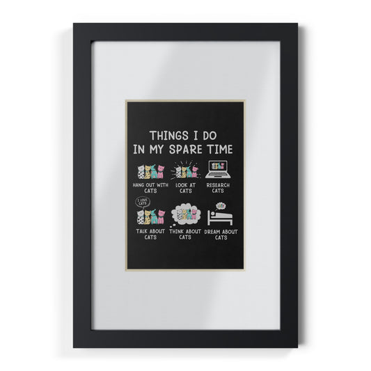 Cat Lover's Framed Poster - Inspirational Wall Art for Home Decor