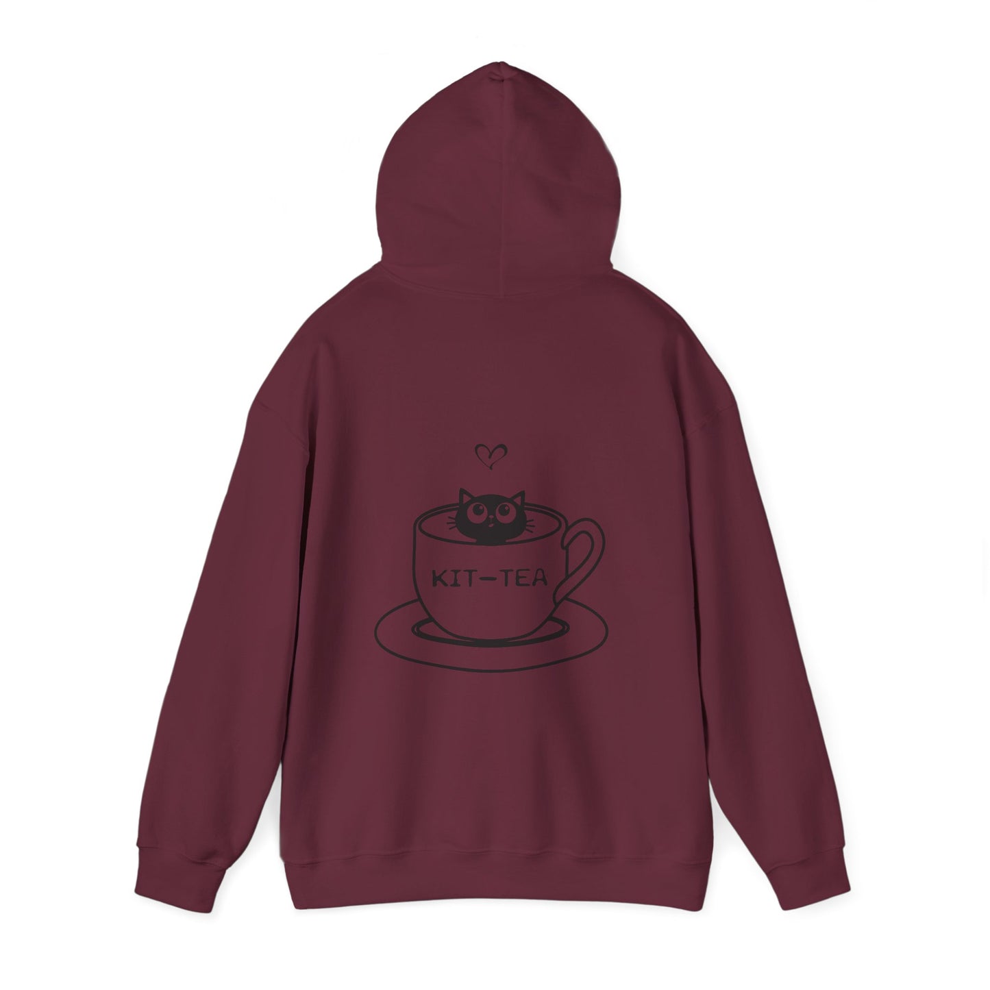 Kit-Tea Cat Hoodie — Cute Cat in Teacup Graphic Sweatshirt