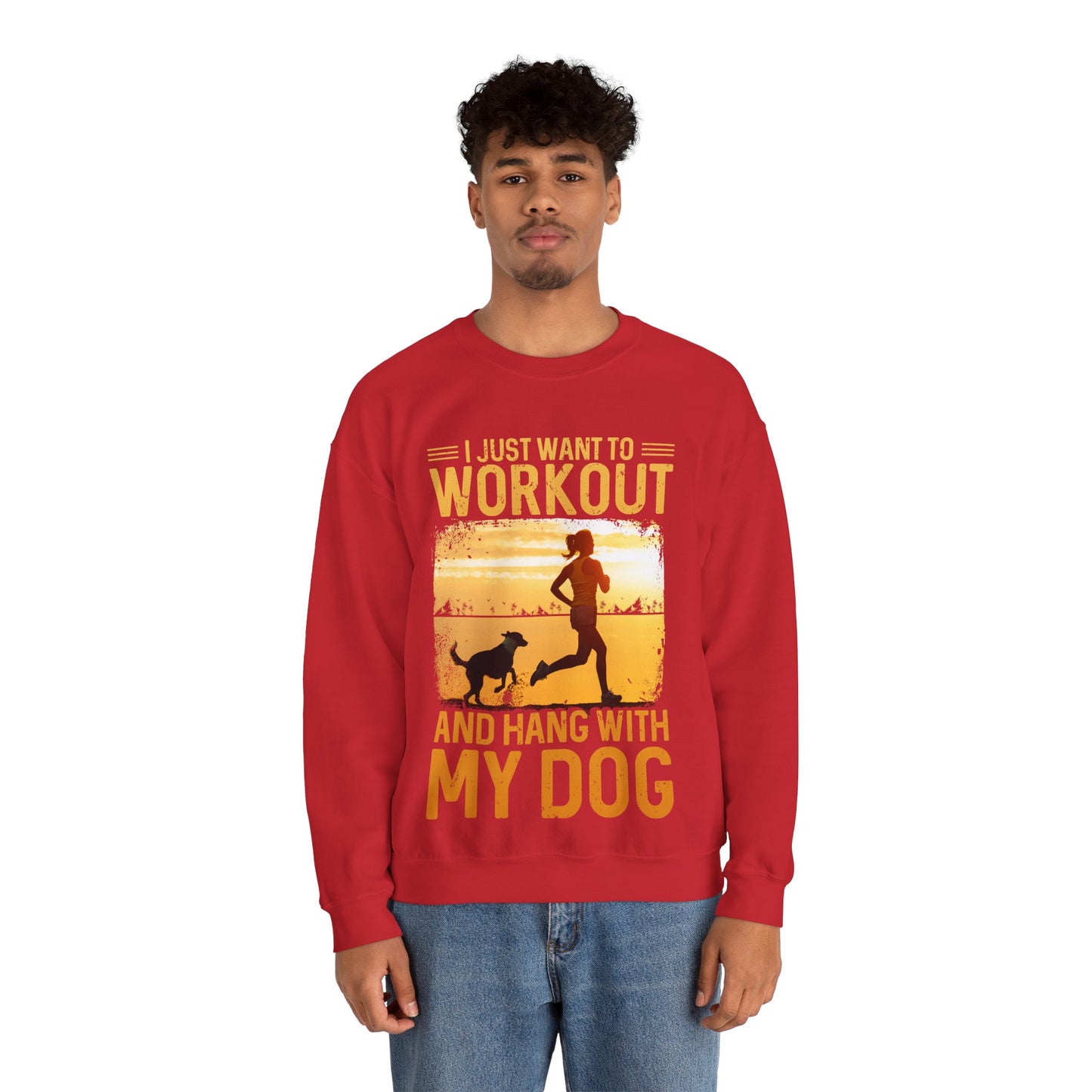 Workout And Hang With My Dog Sweatshirt
