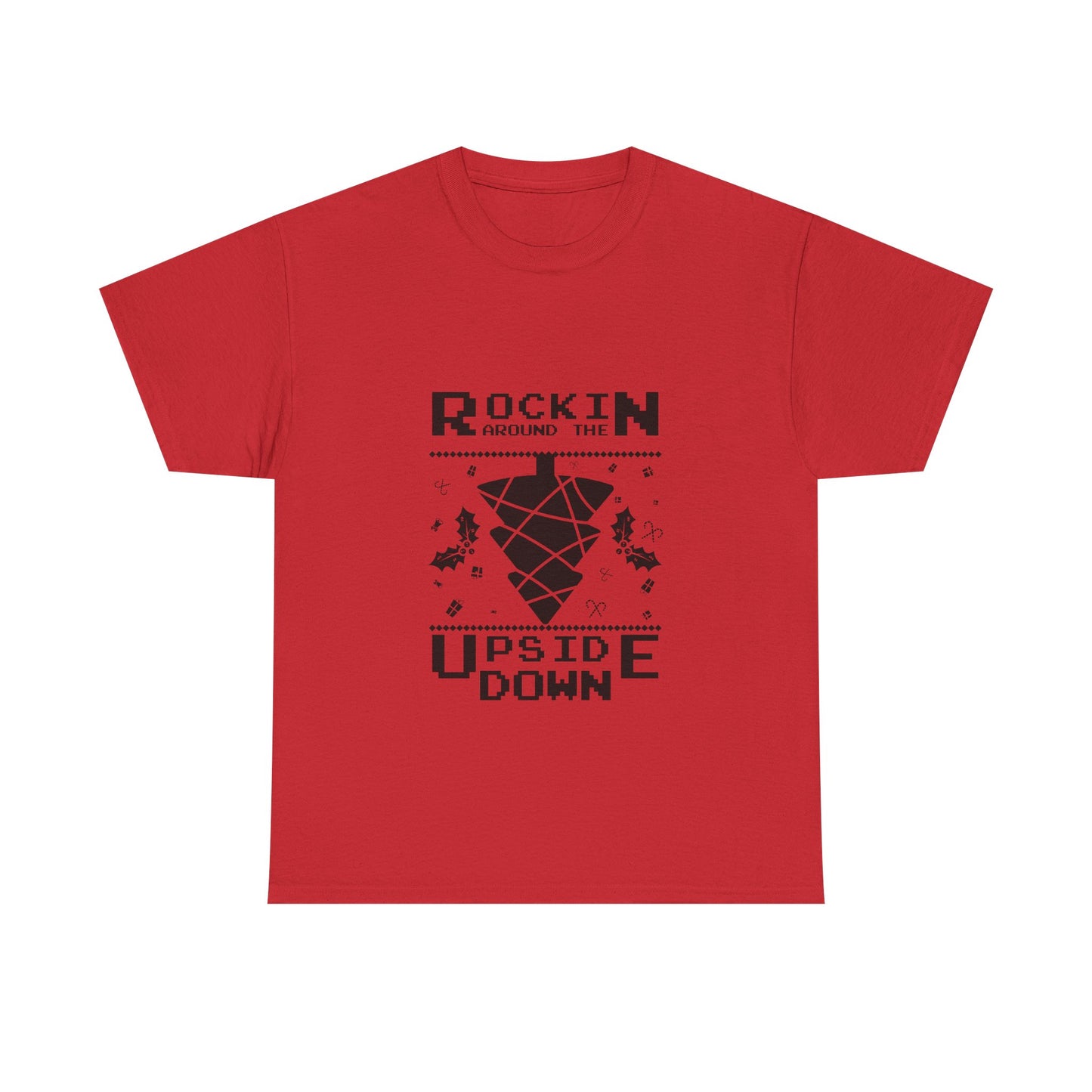 T-Shirt — "Rockin’ Around the Upside Down" Stranger Things Inspired Graphic Tee