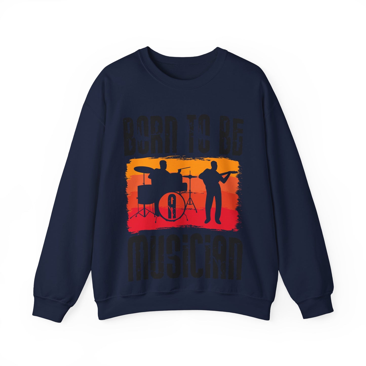 Musician Sweatshirt - "Born To Be Musician" Vintage Band Crewneck