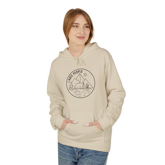 Adventure Camp Hoodie — 'Make People' Minimal Mountain & Lake Design