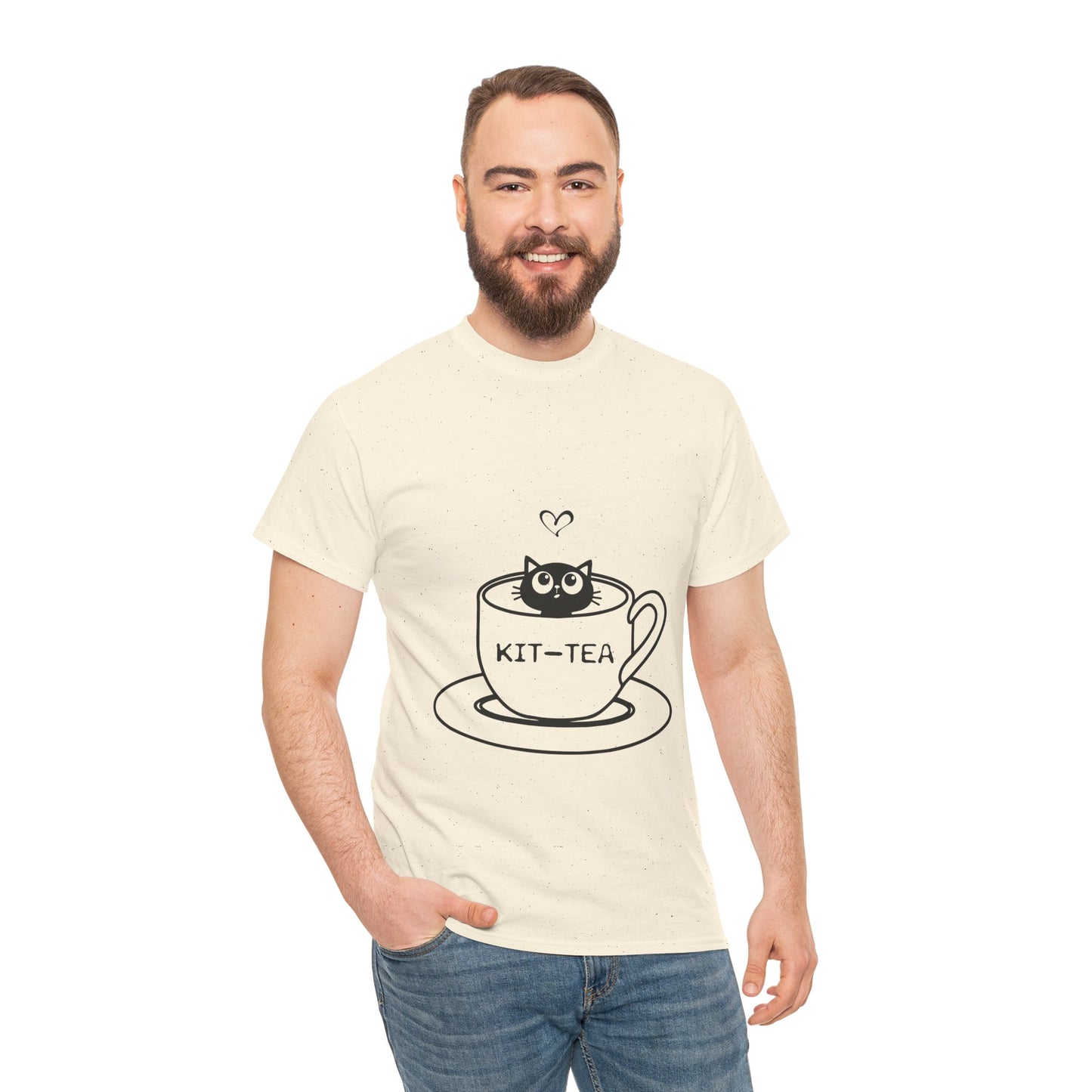 Kit-Tea Cat Tee — Cute Cat in a Teacup Graphic T-Shirt