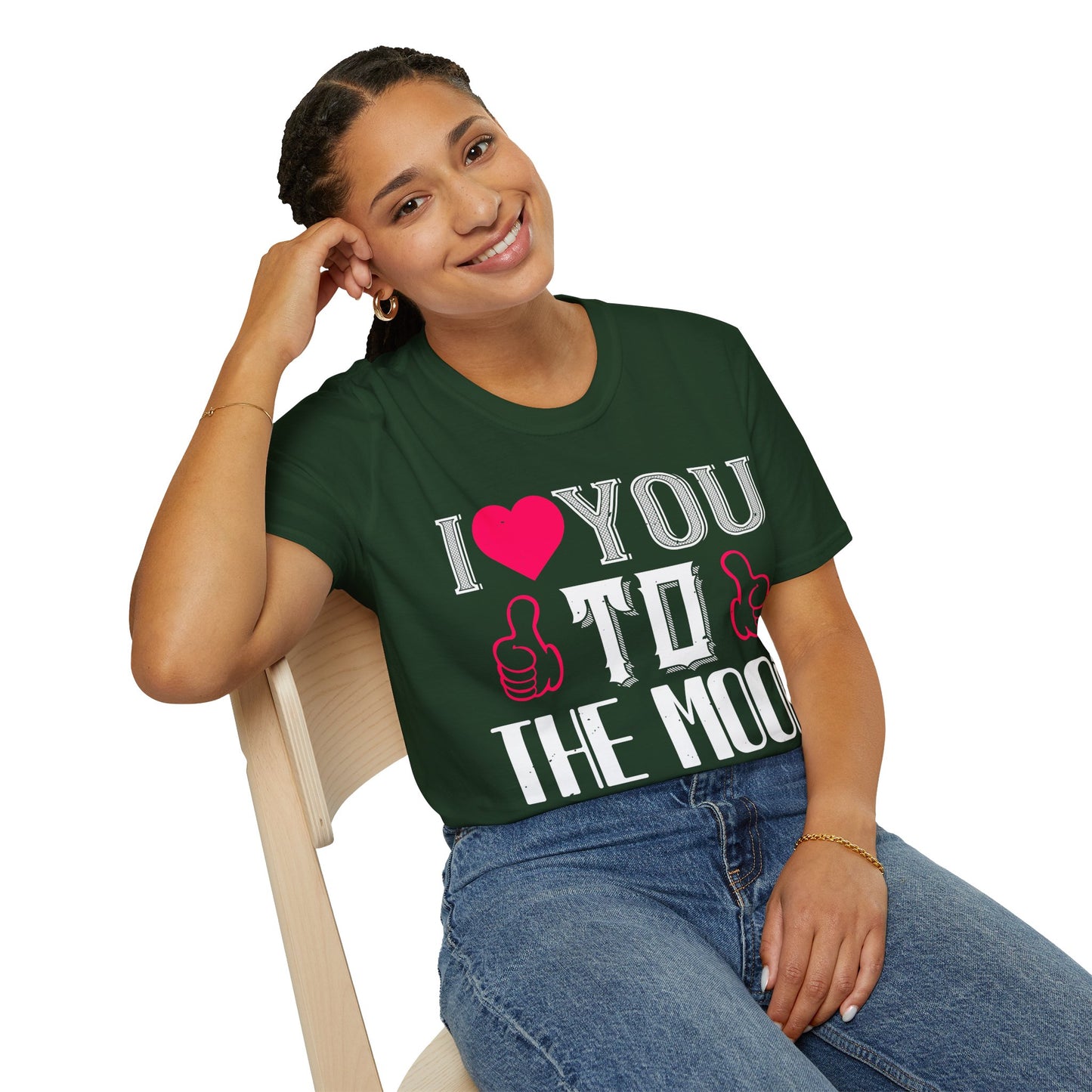 I  You To The Moon & Back T-Shirt — Romantic Couple Valentine Tee