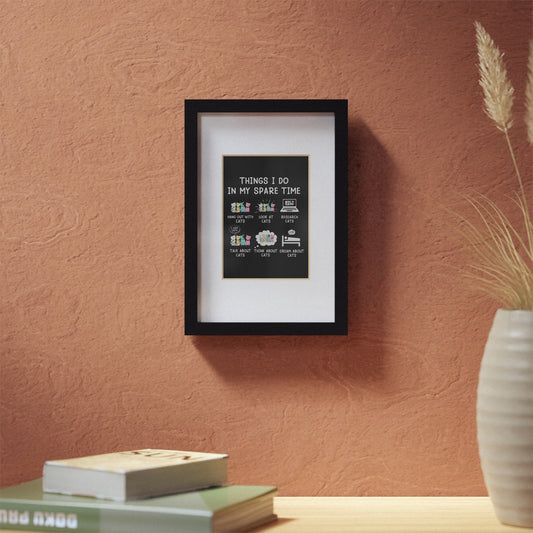 Cat Lover's Framed Poster - Inspirational Wall Art for Home Decor