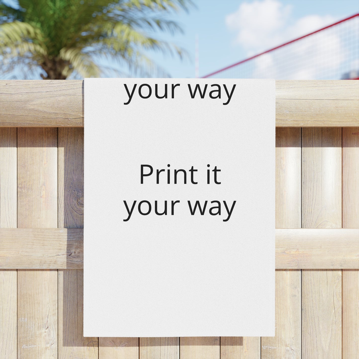 Customizable 'Print It Your Way' Beach Towel — Personalized Lightweight Beach & Pool Towel